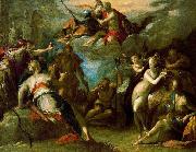 Hans von Aachen The Amazement of the Gods oil